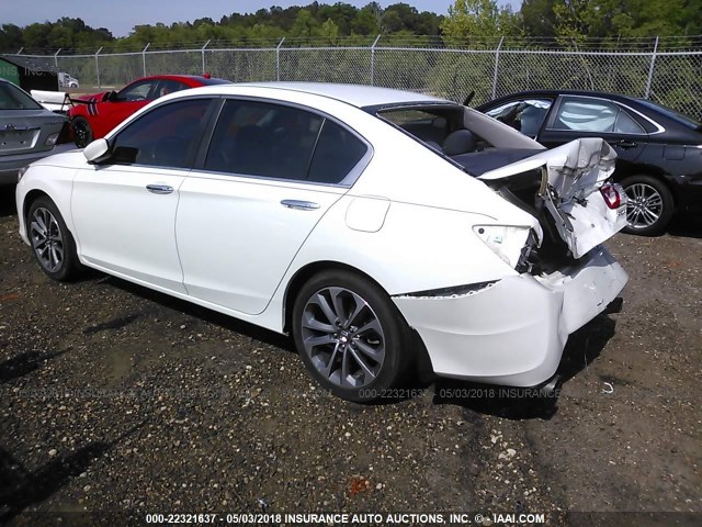 1HGCR2F58DA274310 - 2013 HONDA ACCORD SPORT 白色 照片 3