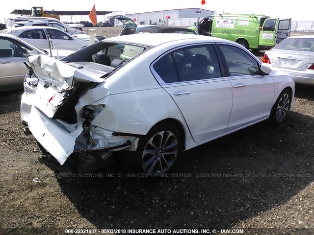 1HGCR2F58DA274310 - 2013 HONDA ACCORD SPORT 白色 照片 4