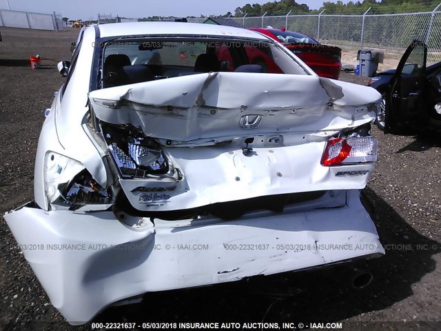 1HGCR2F58DA274310 - 2013 HONDA ACCORD SPORT WHITE photo 6