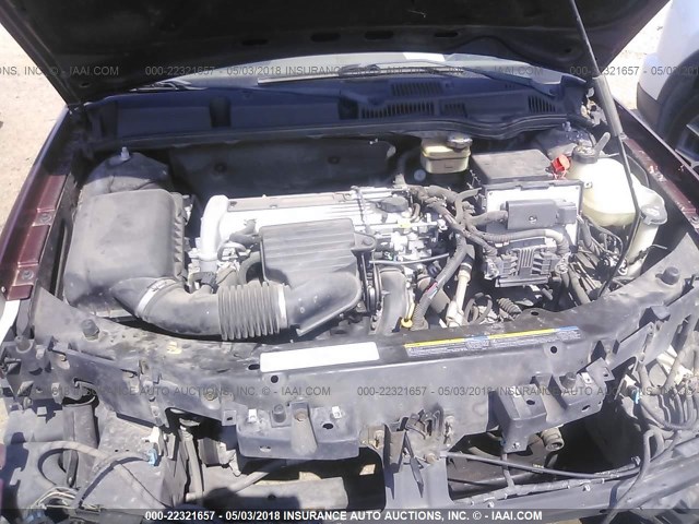 1G8AL52F13Z118014 - 2003 SATURN ION LEVEL 3 RED photo 10