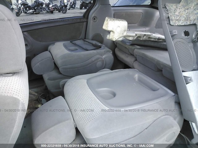 5TDZK23C18S140151 - 2008 TOYOTA SIENNA CE/LE GRAY photo 8