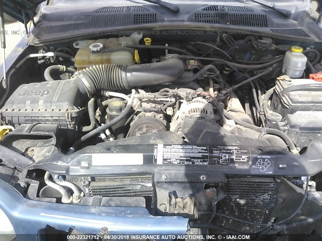 1J4GL48K34W220443 - 2004 JEEP LIBERTY SPORT 蓝色 照片 10