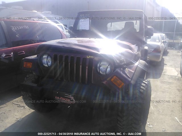 1J4FA29123P340108 - 2003 JEEP WRANGLER / TJ SE MAROON photo 2