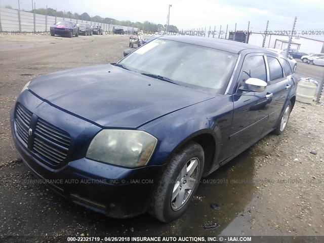 2D4FV48V85H182457 - 2005 DODGE MAGNUM SXT BLUE photo 2