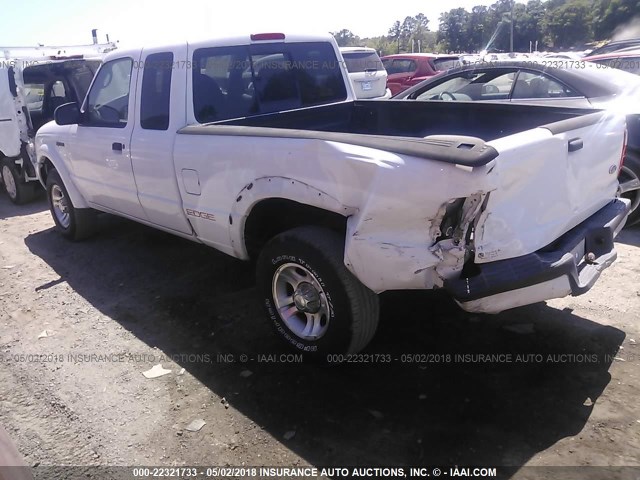 1FTYR44UX3TA43812 - 2003 FORD RANGER SUPER CAB WHITE photo 3