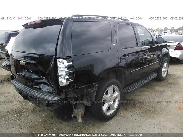 1GNFC13J37R375437 - 2007 CHEVROLET TAHOE C1500 BLACK photo 4