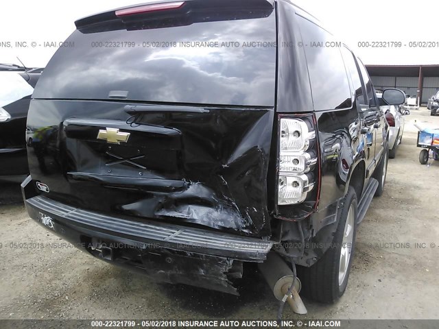 1GNFC13J37R375437 - 2007 CHEVROLET TAHOE C1500 BLACK photo 6