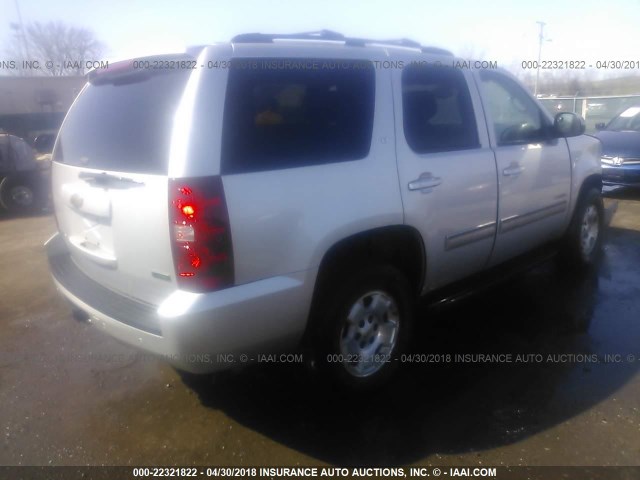 1GNUKBE00AR148279 - 2010 CHEVROLET TAHOE K1500 LT SILVER photo 4