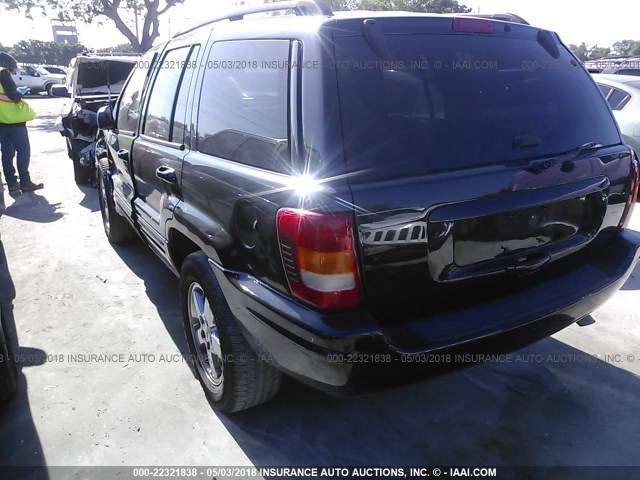 1J4GX58N84C242718 - 2004 JEEP GRAND CHEROKEE LIMITED BLACK photo 3