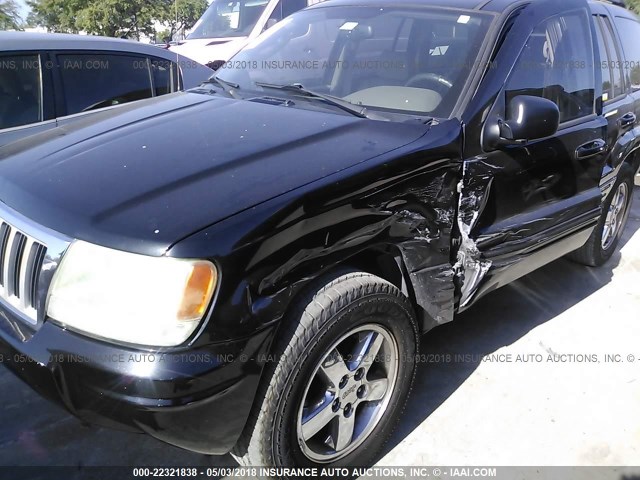 1J4GX58N84C242718 - 2004 JEEP GRAND CHEROKEE LIMITED BLACK photo 6