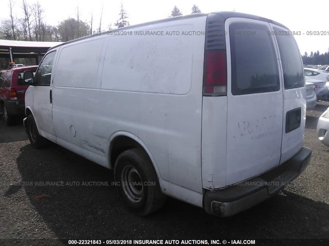 1GCFG15W9Y1173322 - 2000 CHEVROLET EXPRESS G1500  WHITE photo 3