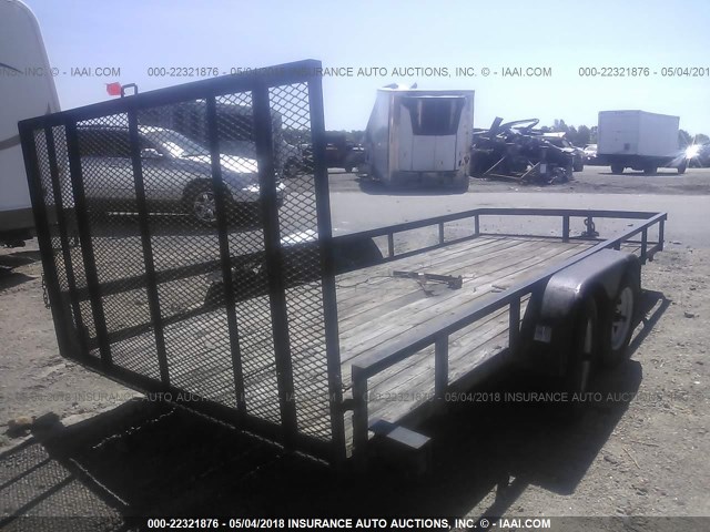 4TELS162221050945 - 2002 CUSTOM TRAILERS UTILITY TRAILER  BLACK photo 4