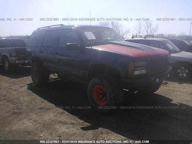 1GNEK13R5XJ533439 - 1999 CHEVROLET TAHOE K1500 BLUE photo 1