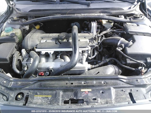 YV1RS592572614604 - 2007 VOLVO S60 2.5T GRAY photo 10