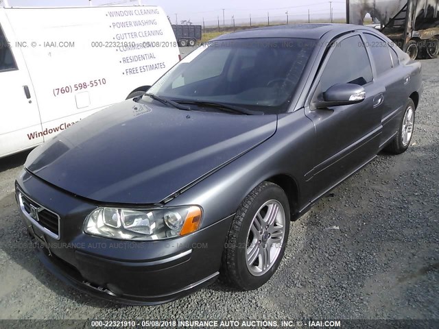 YV1RS592572614604 - 2007 VOLVO S60 2.5T GRAY photo 2