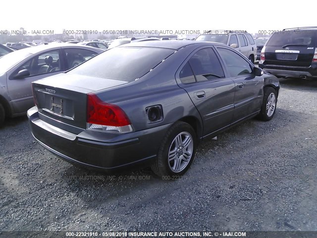 YV1RS592572614604 - 2007 VOLVO S60 2.5T GRAY photo 4