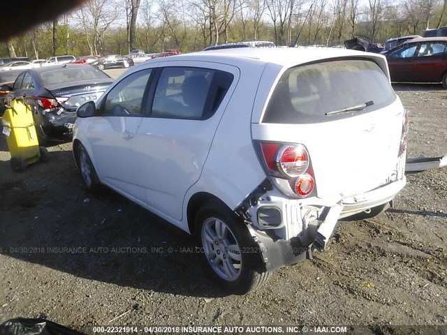 1G1JA6SH5C4140851 - 2012 CHEVROLET SONIC LS თეთრი ფოტო 3