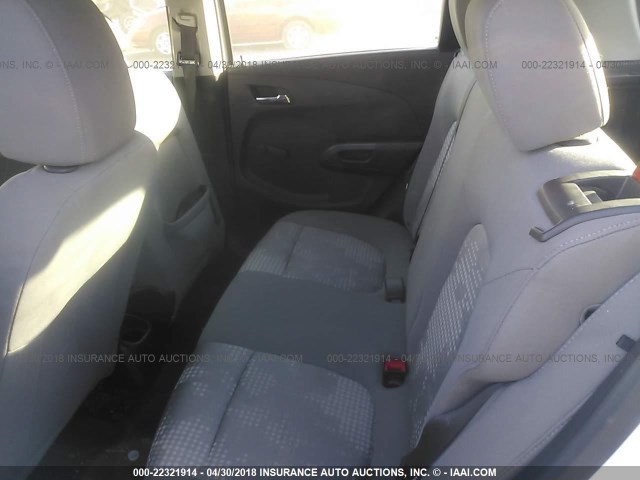 1G1JA6SH5C4140851 - 2012 CHEVROLET SONIC LS თეთრი ფოტო 8