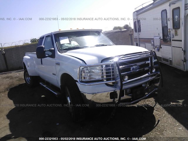 1FTWX33P17EA53786 - 2007 FORD F350 SUPER DUTY WHITE photo 1