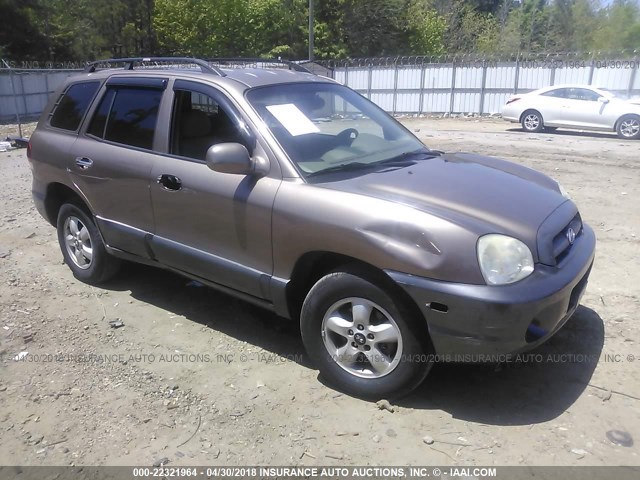 KM8SC13E95U892063 - 2005 HYUNDAI SANTA FE GLS/LX TAN photo 1