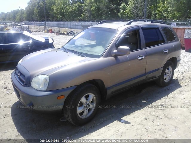 KM8SC13E95U892063 - 2005 HYUNDAI SANTA FE GLS/LX TAN photo 2