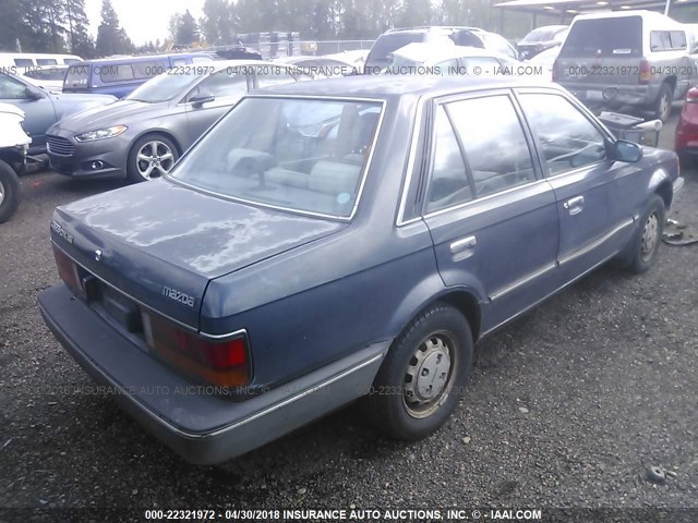 JM1BF2222G0164331 - 1986 MAZDA 323 Dark Blue photo 4