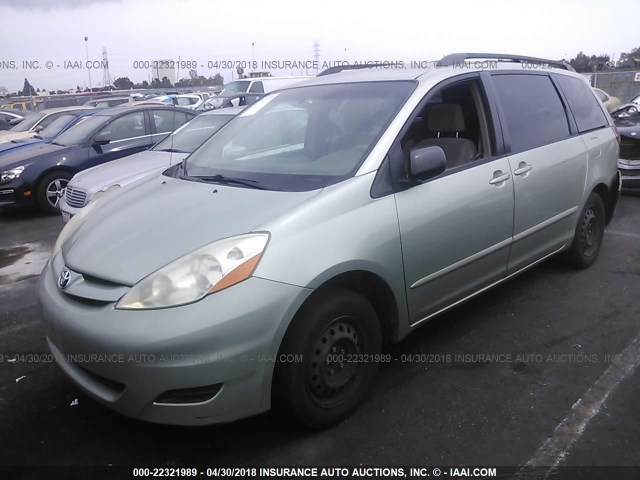 5TDZA23C36S398672 - 2006 TOYOTA SIENNA CE/LE GREEN photo 2