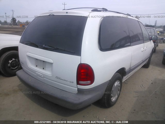 1B4GP44R2XB868376 - 1999 DODGE GRAND CARAVAN SE/SPORT WHITE photo 4