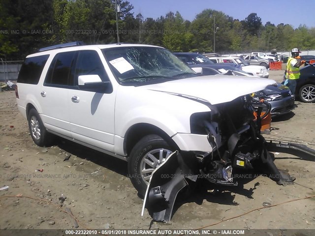 1FMJK1K54EEF06479 - 2014 FORD EXPEDITION EL LIMITED WHITE photo 1