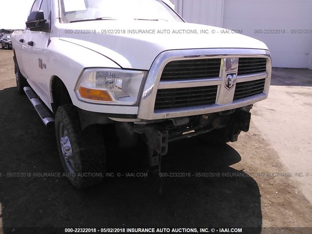 3D7TT2CT8BG637129 - 2011 DODGE RAM 2500 WHITE photo 6