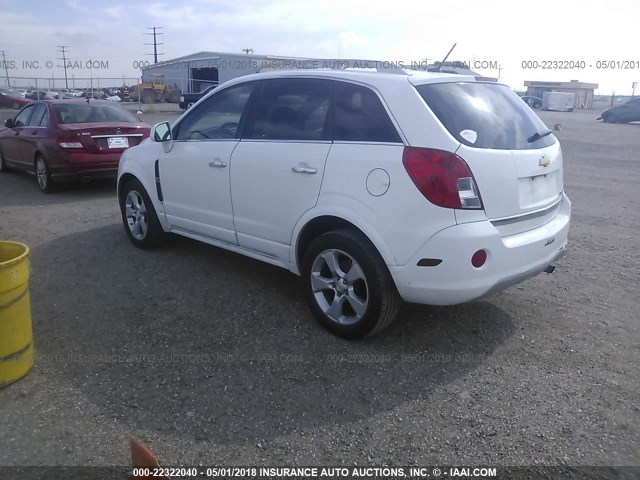 3GNAL3EKXES617713 - 2014 CHEVROLET CAPTIVA LT WHITE photo 3