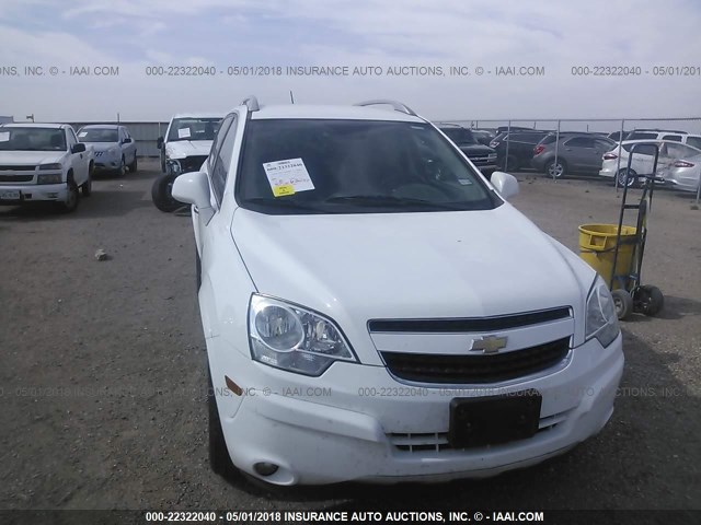 3GNAL3EKXES617713 - 2014 CHEVROLET CAPTIVA LT WHITE photo 6