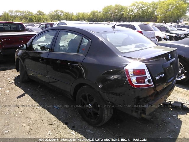 3N1AB61E78L662865 - 2008 NISSAN SENTRA 2.0/2.0S/2.0SL BLACK photo 3