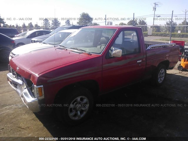 1N6SD11S5VC396643 - 1997 NISSAN TRUCK XE RED photo 2