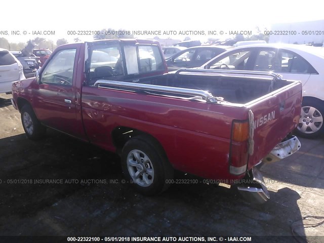 1N6SD11S5VC396643 - 1997 NISSAN TRUCK XE RED photo 3