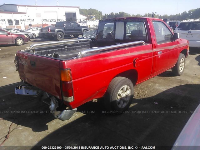 1N6SD11S5VC396643 - 1997 NISSAN TRUCK XE RED photo 4