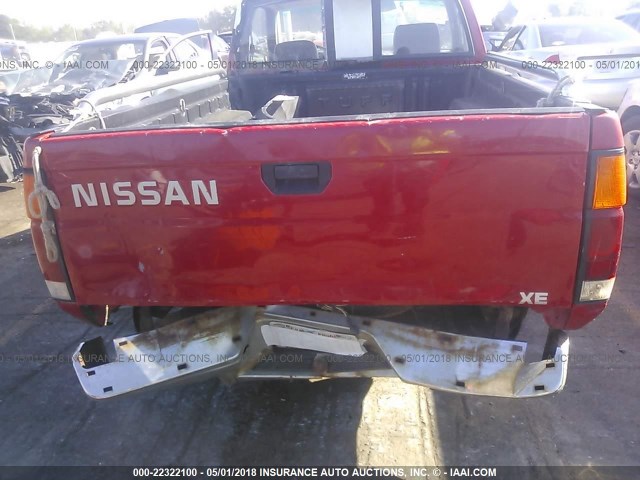 1N6SD11S5VC396643 - 1997 NISSAN TRUCK XE RED photo 6