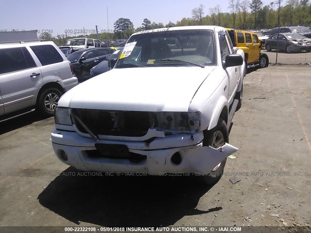 1FTZR45E72TA14519 - 2002 FORD RANGER SUPER CAB WHITE photo 6