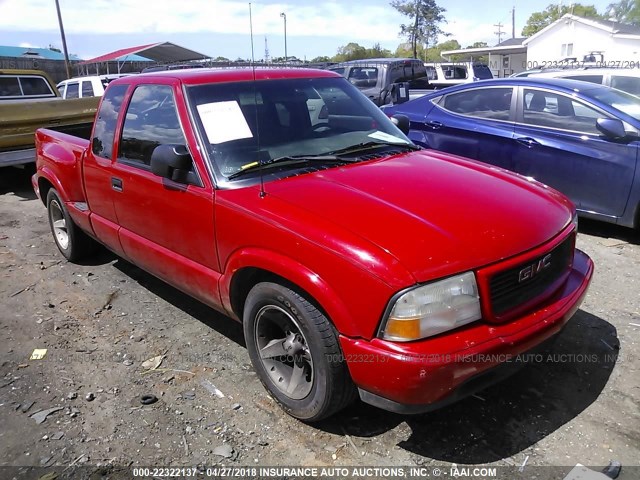 1GTCS195X18188010 - 2001 GMC SONOMA RED photo 1