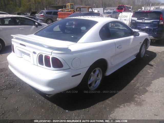1FAFP42X0WF147471 - 1998 FORD MUSTANG GT WHITE photo 4