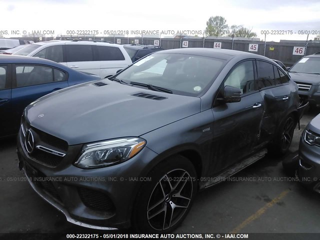 4JGED6EB4HA086535 - 2017 MERCEDES-BENZ GLE COUPE 43 AMG BLUE photo 2