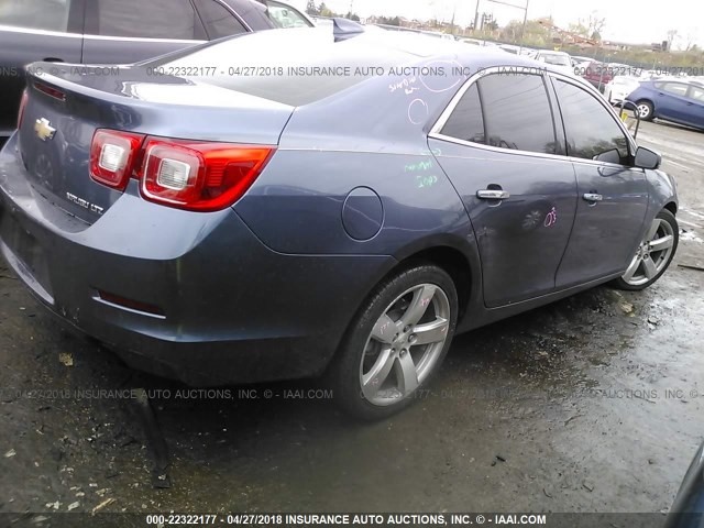 1G11G5SX8FF201974 - 2015 CHEVROLET MALIBU LTZ 蓝色 照片 4