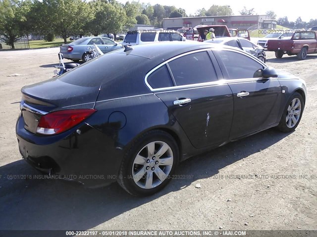 W04GU5GC1B1048856 - 2011 BUICK REGAL CXL BLACK photo 4