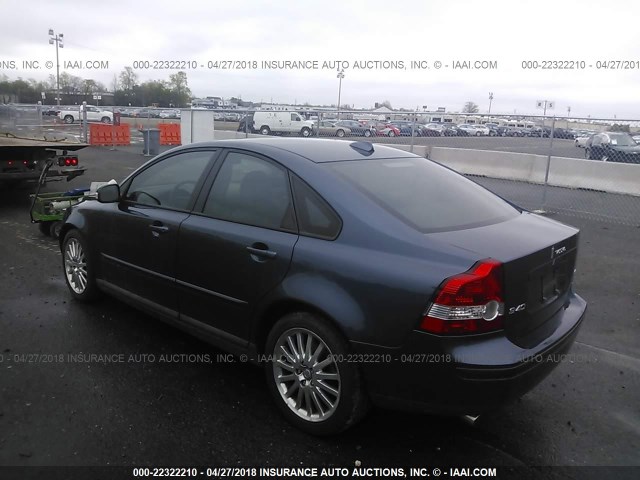 YV1MS682372312018 - 2007 VOLVO S40 T5 BLUE photo 3