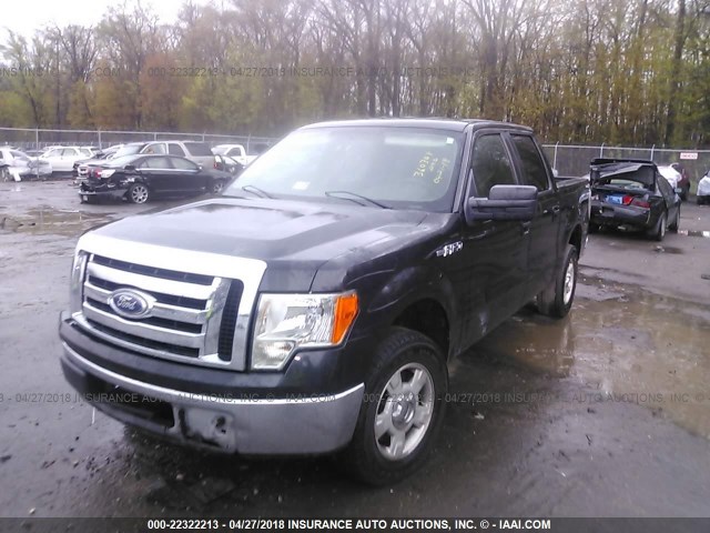 1FTEW1C87AFC72040 - 2010 FORD F150 SUPERCREW BLACK photo 2