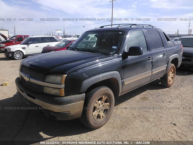 3GNEC12Z26G243058 - 2006 CHEVROLET AVALANCHE C1500 BLACK photo 2