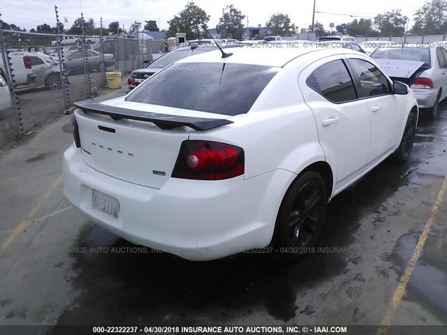 1B3BD1FG1BN510419 - 2011 DODGE AVENGER MAINSTREET WHITE photo 4