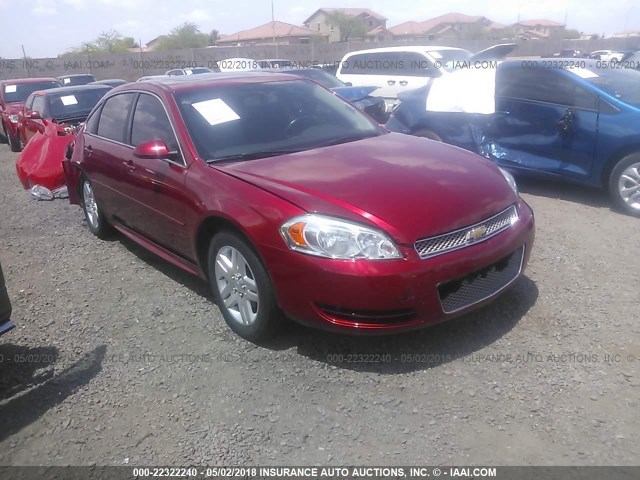 2G1WB5E31E1143824 - 2014 CHEVROLET IMPALA LIMITED LT RED photo 1