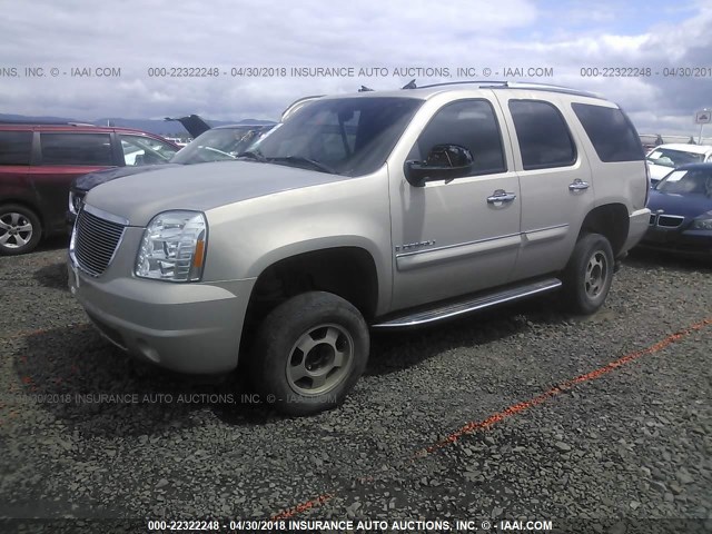 1GKFK63887J179180 - 2007 GMC YUKON DENALI GOLD photo 2