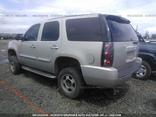 1GKFK63887J179180 - 2007 GMC YUKON DENALI GOLD photo 3